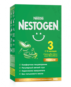 Nestogen 3 молочко  с пребиотиками и лактобактериями с 12 месяцев, 300 г